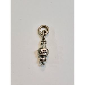 .925 Spark Plug Sterling Silver Jewelry Charm #car #mechanic